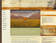 Tablet Screenshot of faithandevolution.org